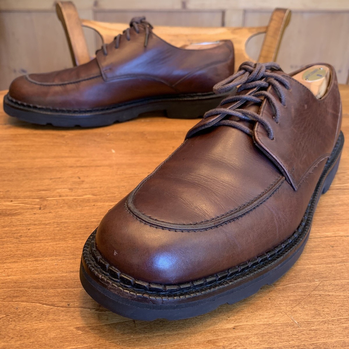 Mens Cole Haan Brown Apron toe Lug Sole Oxfords Size 12 D | eBay display picture 2