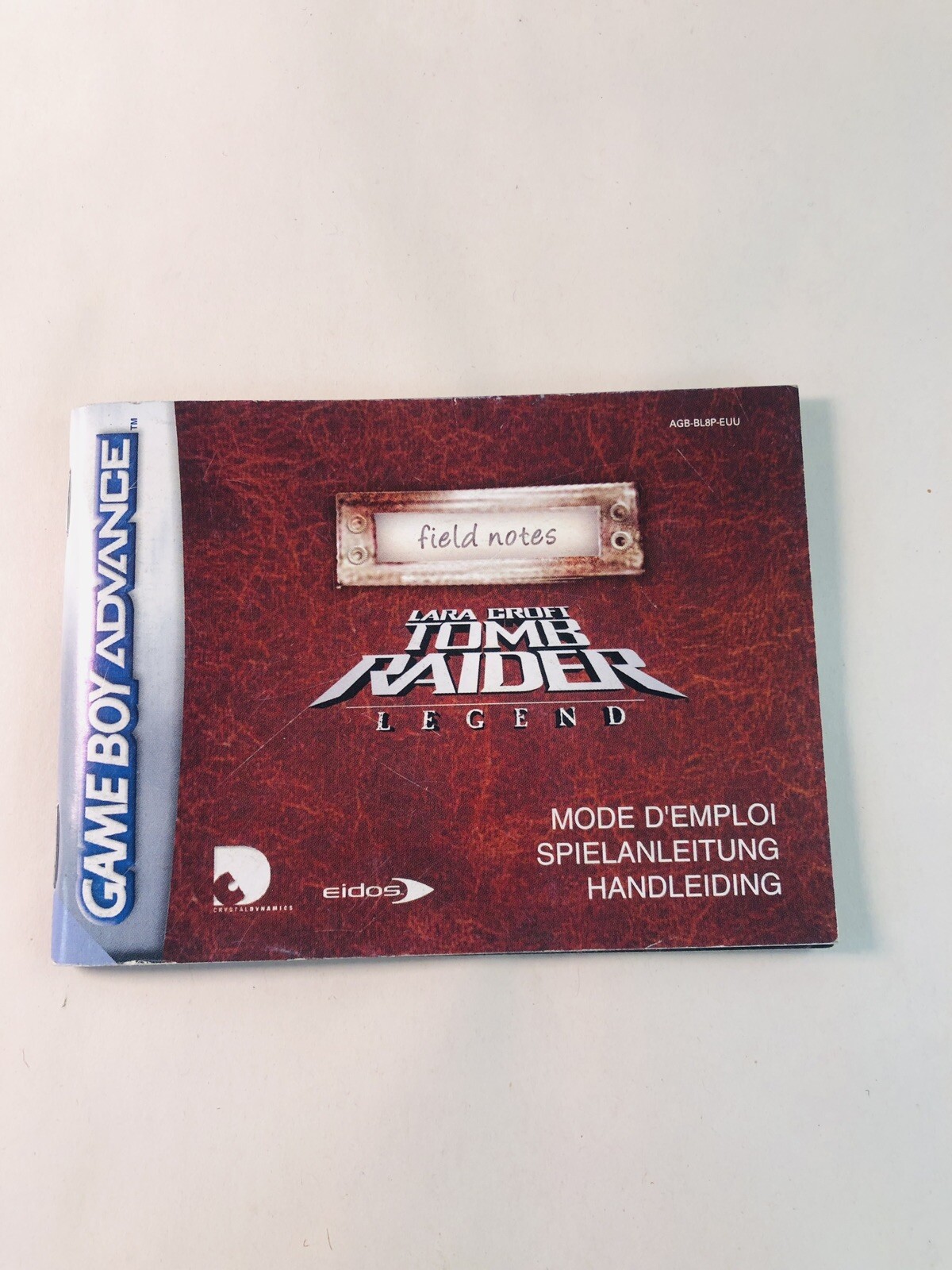 Notice / Manuel Nintendo Game Boy Advance - TOMB RAIDER THE PROPHECY
