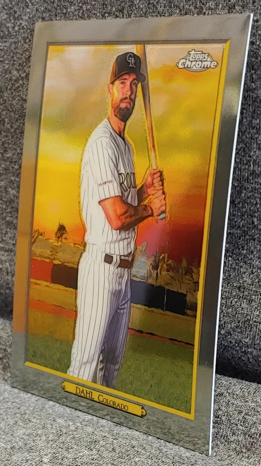 2020 Topps Series 2 David Dahl Turkey Red Chrome #TRC38 ⚾ Rockies ⚾ - Image 3 of 4