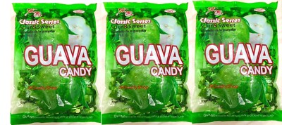 Rock Candy 3 Bags of fresh Classic Series Chinese Hard Guava Candy 12.3 oz