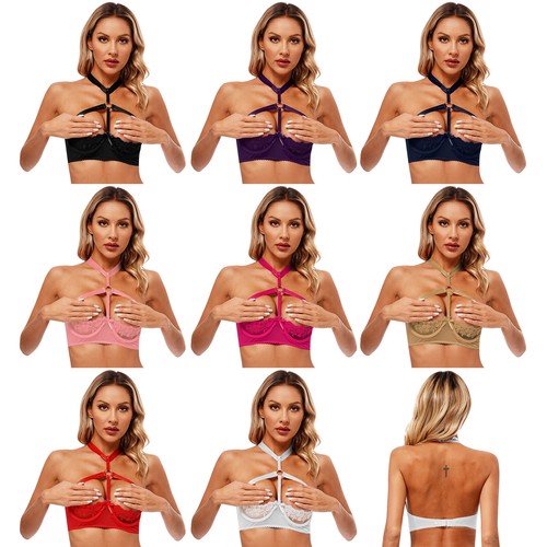 Damen-Dessous Spitze BH O-Ring sexy Oberteile Bügel Unterwäsche Riemen - Bild 2 von 78