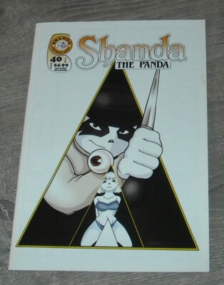 SHANDA the PANDA #40 FANTASY ARTS January 2004 CLOCKWORK ORANGE HOMAGE COVER ART