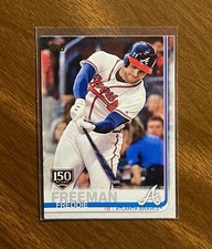 2019 Topps Series 1 Freddie Freeman 150th Anniversary Stamp SP Parallel