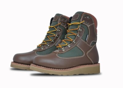 NEW ASOLO Men's AS-1016 M  Lifestyle 8'' Brown Green Welt High -Limited 9.5 Mens