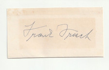 Frankie Frisch Autographed 3x5 St. Louis Cardinals HOF H846