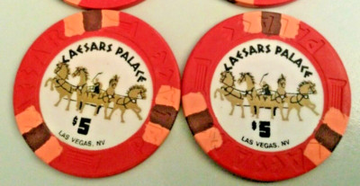 Caesars Palace Casino Chip von 2006 Las Vegas*$5  Jeton Poker BJ Casino Chip