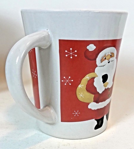 Taza de café Royal Norfolk Navidad vacaciones Papá Noel taza roja blanca - Imagen 4 de 9