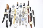 F x 25 Vintage Quartz Gents Wrist Watches Inc Timex, Lorus Etc Not Tested