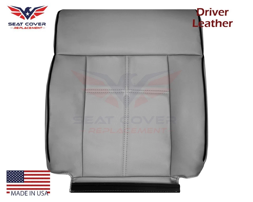 2006 - 2008 Lincoln Mark Lt Dove Gray Genuine Leather Seat Covers - Image 2 of 4