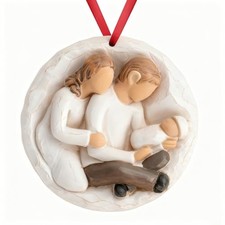 3D Baby  s First Christmas Ornament 2025 for Family of 3 - My First Christmas