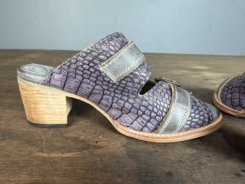 FREEBIRD BUCKLE PURPLE LEATHER HEELS WOMENS SIZE 12 - Picture 5 of 11