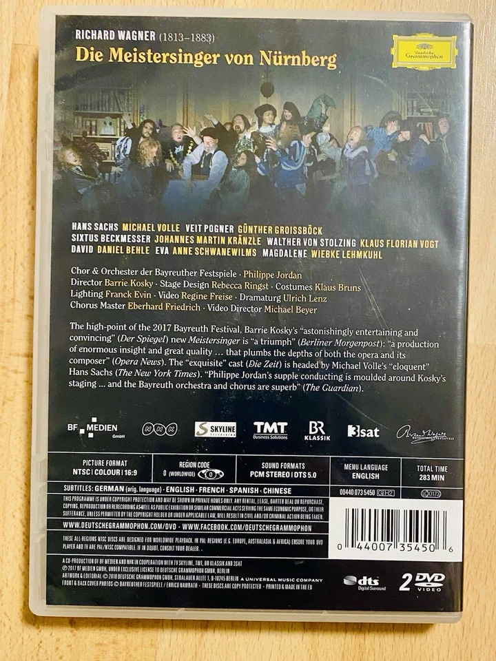Akt 1-3 WAGNER DIE MEISTERSINGER VON NÜRNBERG Michael Volle Klaus 2 DVDs - Bild 2 von 4