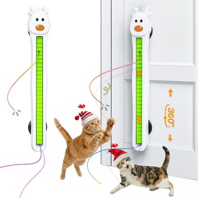 Automatic Interactive Cat Toy for Indoor Cats Electric Flying Rope Hanging Toy