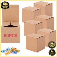Geschenkbox Kraftpapier 5X5X5Cm 50 StüCk Pappschachteln Mit Deckel FüR Hochzeit