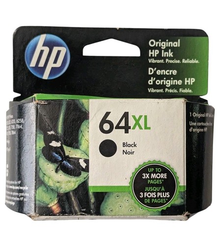 HP 64 2-pak Czarne Tri Color Combo HP 64xl Wkłady atramentowe Oryginalne OEM - EXP 2026 - Zdjęcie 7 z 9