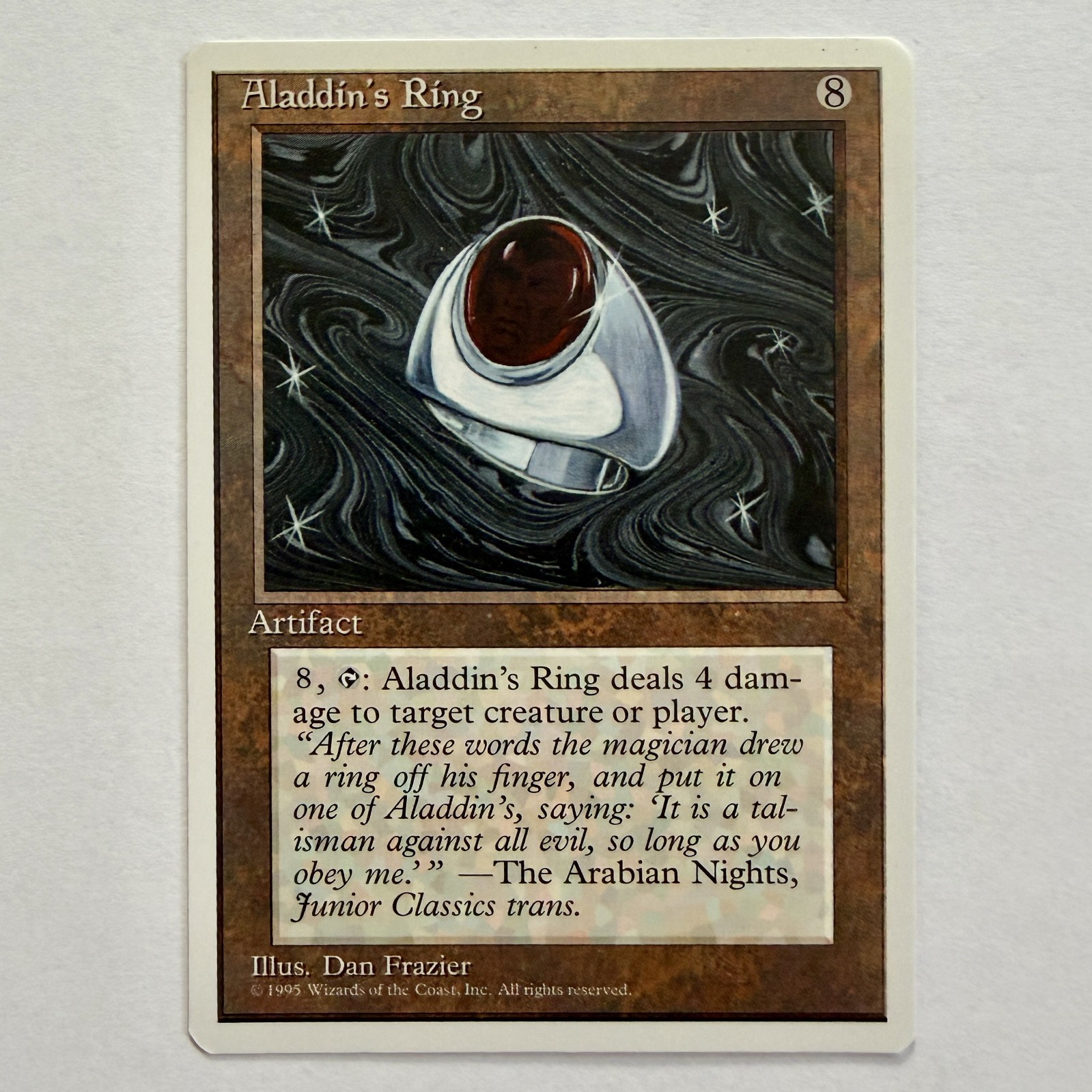 Aladdin’s Ring – Arabian Nights (1993) – MTG Vintage Artifact – MP