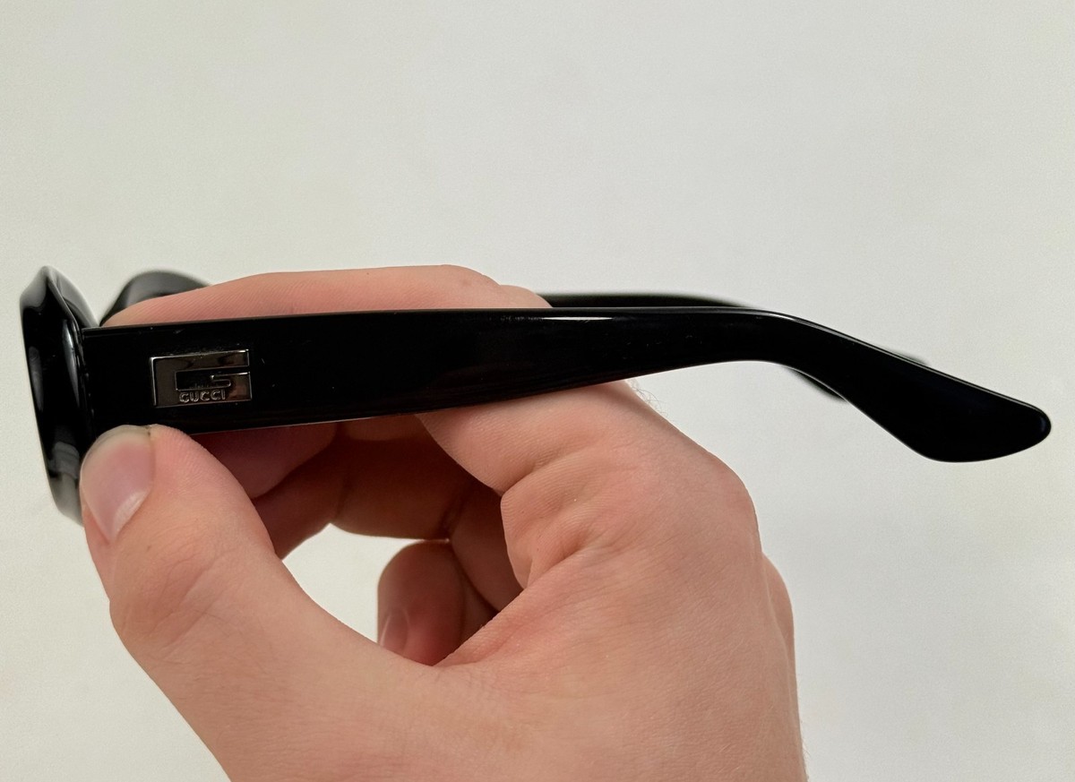 GG 2419/N/S ブラックサングラス Vintage Gucci GG 2419/N/S Logo Oval Black Sunglasses Y2K | eBay