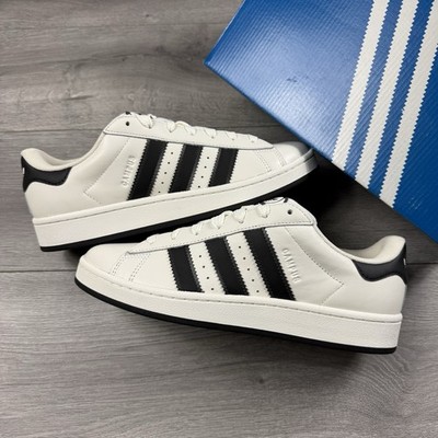 Adidas Campus 00s Lederschuhe ''weiß / schwarz'' - Größe UK 8 / EU 42