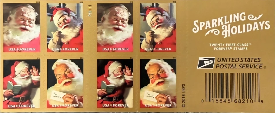 US Stamps 2018 Sparkling Holidays  10 Sheets of 20 / A total of 200 - Image 2 of 2