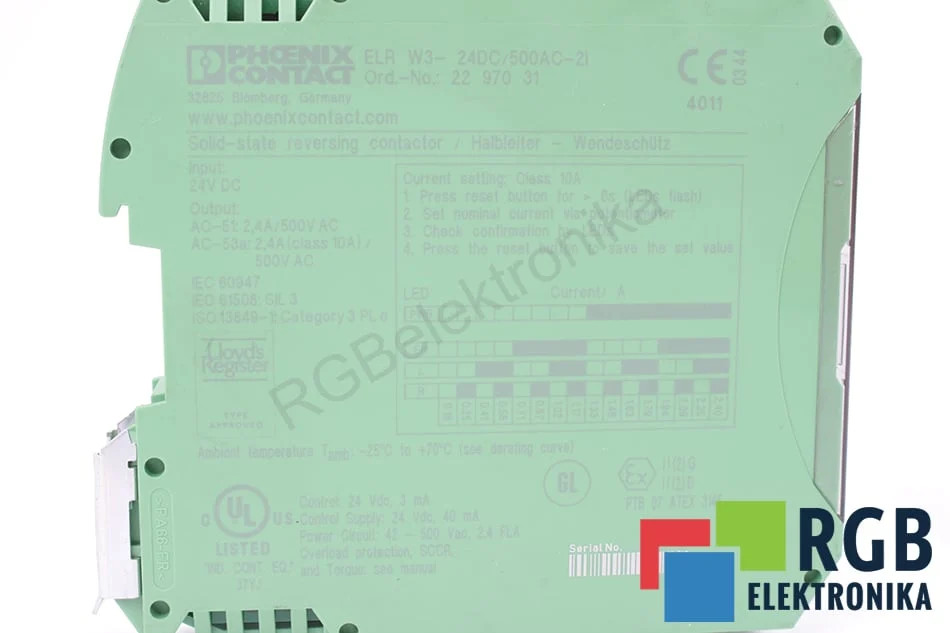 ELRW3-24DC/500AC-2I PHOENIX CONTACT - Used - 3 Months Warranty