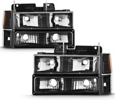 Headlights For 1994-1998 Chevy Silverado C10 C/K 1500 2500 3500 Tahoe Suburban