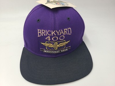 Vintage Brickyard 400 1994 Inaugural Race DeLong Snapback Hat Cap NASCAR Purple