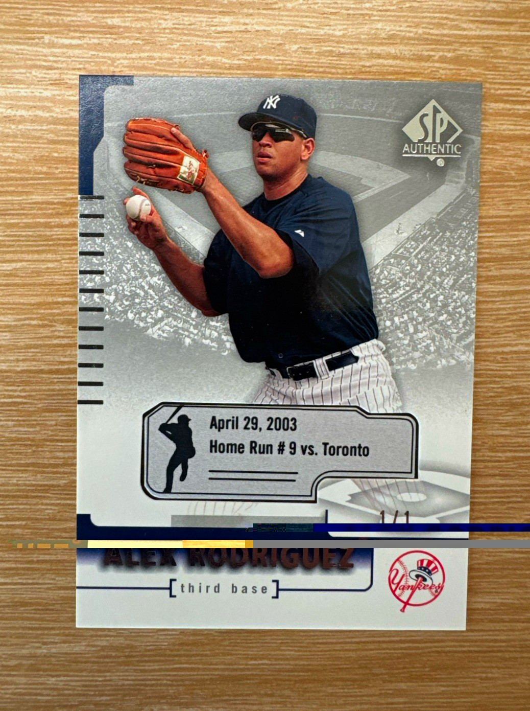 1 OF 1Upper Deck 2004 SP Authentic Alex Rodriguez New York Yankees #79 Baseball