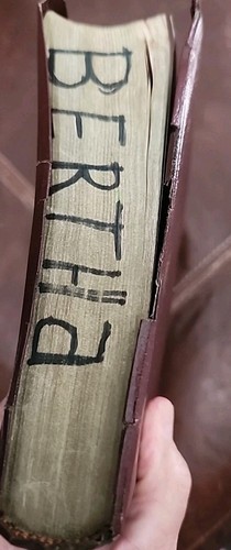 NKJV HOLY BIBLE TBN SPECIAL PROPHECY EDITION 1985 BURGANDY IMITATION LEATHER - Foto 4 di 5