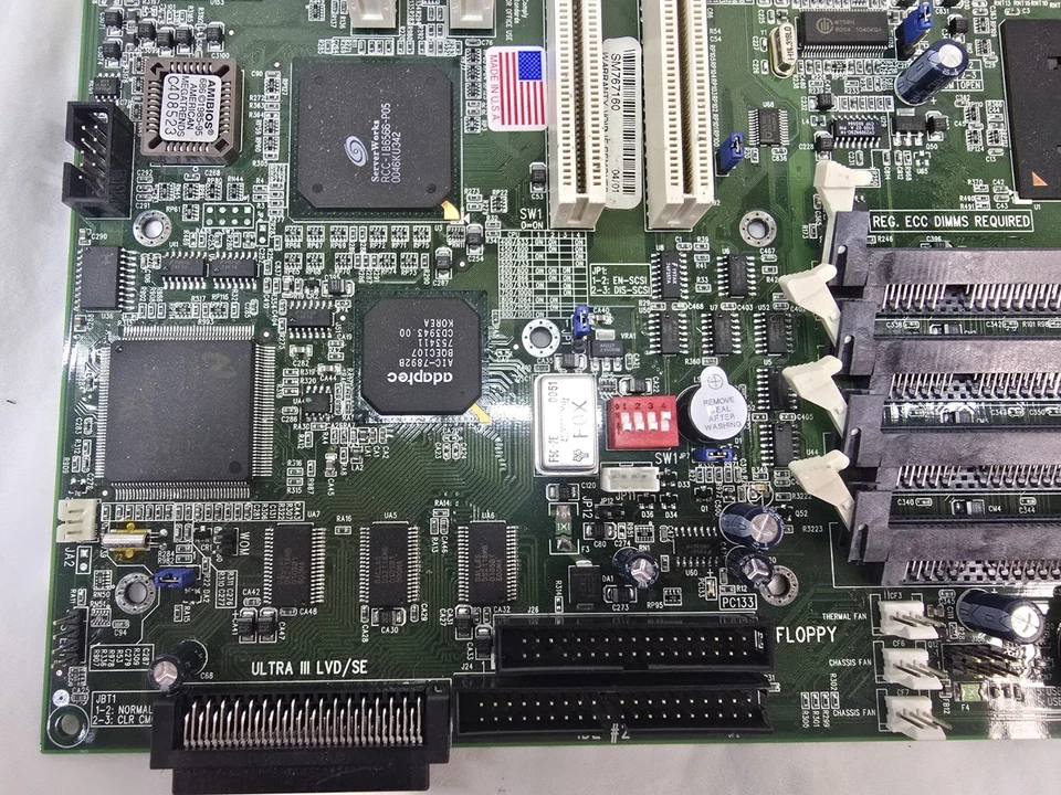 Placa madre SUPER SUPERMICRO 370DLR+ REV 1.2 de colección retro solo placa de computadora Foto 3 de 4