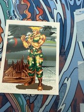 1994 Merlin Super Street Fighter II sticker Guile Capcom #73