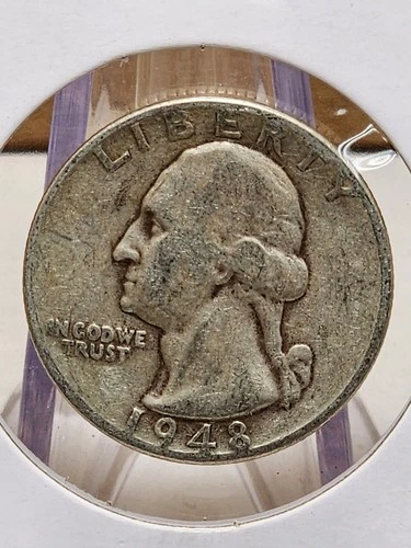 1948-P Washington Quarter Raw VG
