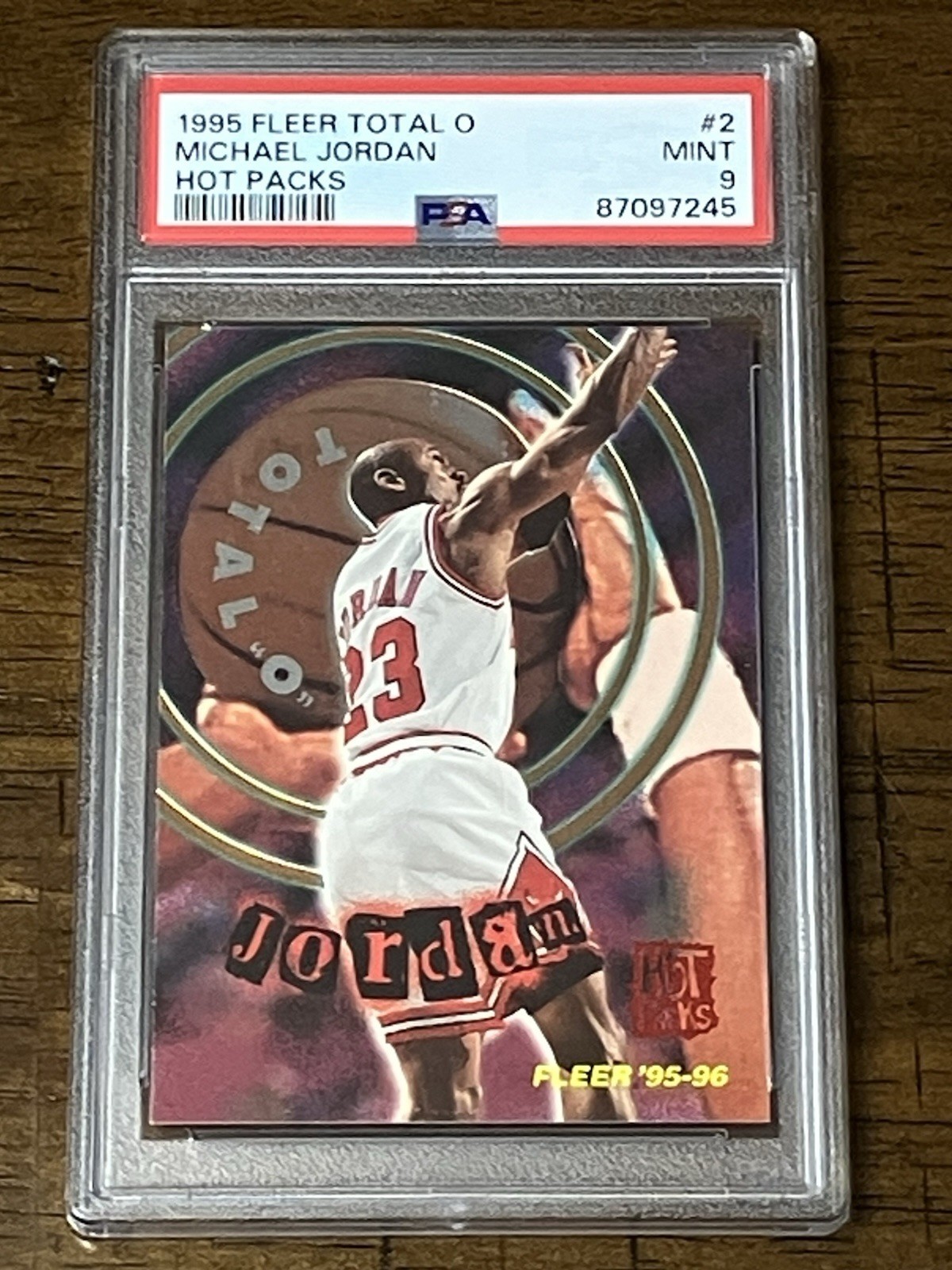 1995 Fleer Total O Hot Packs Michael Jordan #2 PSA 9 Mint Bulls HOF G.O.A.T