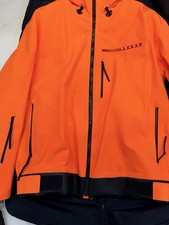 Prada Goretex Linea Rossa Neon Orange Jacket Sz L 100 Authentic With Tags