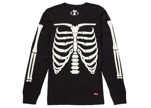Large FW26 Supreme Hanes Thermal - Black, Men's Skeleton Thermal Supreme Size L - product listing photo
