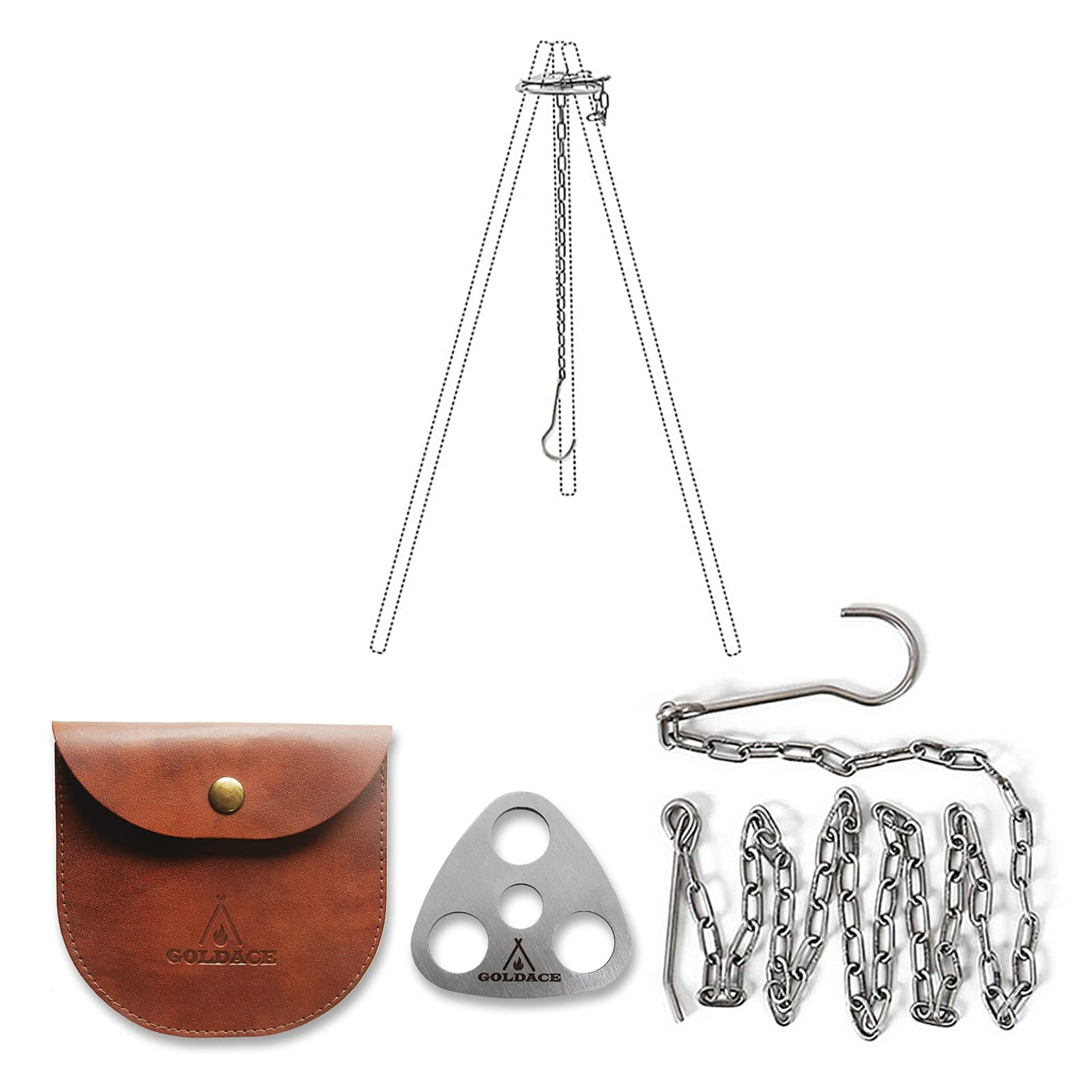 Stainless Steel Camping Gear and Equipment - Campfire Cooking Accessories Set...