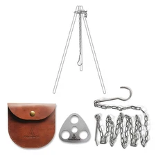 Stainless Steel Camping Gear and Equipment - Campfire Cooking Accessories Set...
