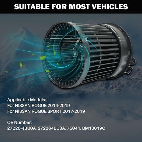 HVAC Heater Blower Motor for Nissan Rogue 2014-19 Rogue Sport 17-19 27226-4BU0A - Picture 4 of 16