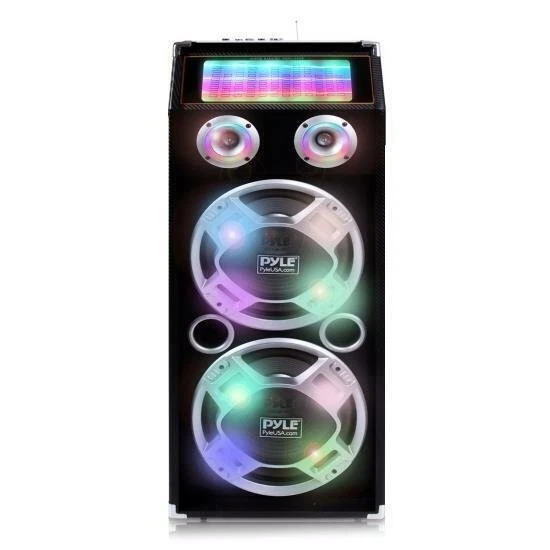 Pyle 500W Bluetooth 2-Way PA Speaker System w/Portability & SD Card PSUFM1035A - Image 4 of 4