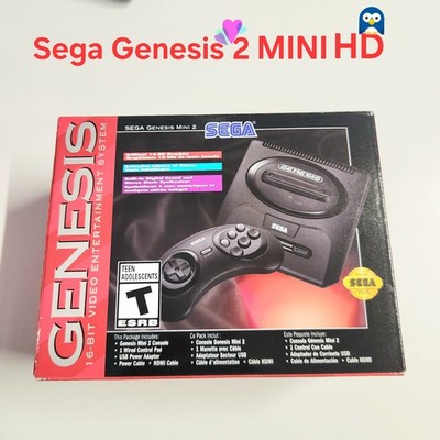 Sega Genesis Mini 2 Console NEW! MK-16310 Genesis +Sega CD (60 Games) HDMI - NEW