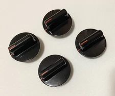 Set of 4 black Maytag / Magic Chef burner control knobs 7733P084-60 stove range