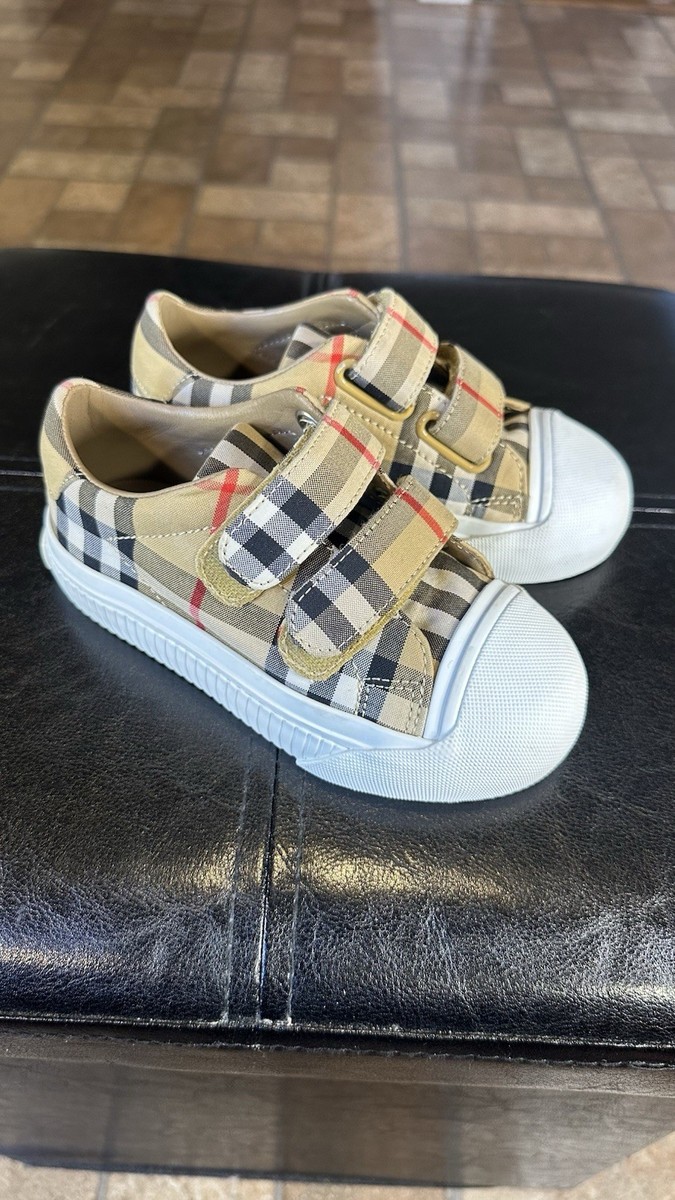 最終価格!! BURBERRY 靴 キッズ Kids Burberry Cndonguadon Sneakers Size 26 ( Size us 9.5 kids ) | eBay