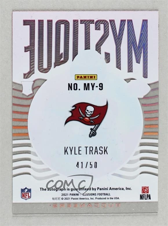2021 Panini Illusions Mystique Auto Pink /50 Kyle Trask #MY-9 Rookie Auto RC - Image 2 of 2