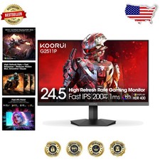 24.5" Gaming Monitor - 200Hz FHD 1080p IPS, 1ms, DCI-P3, Adaptive Sync