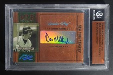 2004 Playoff Prime Cuts Don Mattingly MLB Icons Signature Proofs Auto 1/1 DZ2403