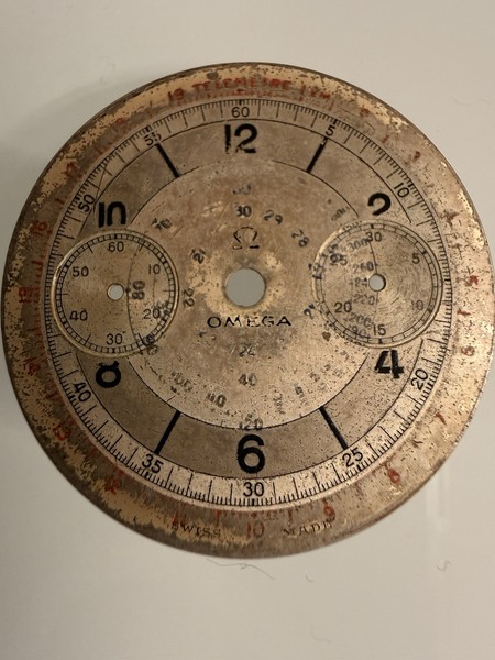 Cronografo Vintage Omega 15TL Molto Raro Degli Anni '40