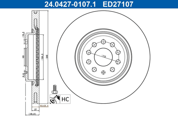2X Bremsscheibe Vorderachse FüR Audi Skoda VW Cupra Q4 Sportback SUV Elroq-image