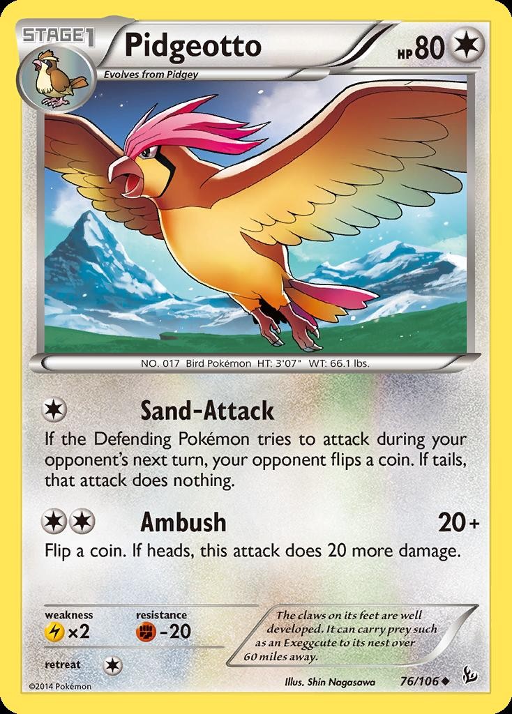 Pokemon Pidgeotto (76/125) Flashfire LP