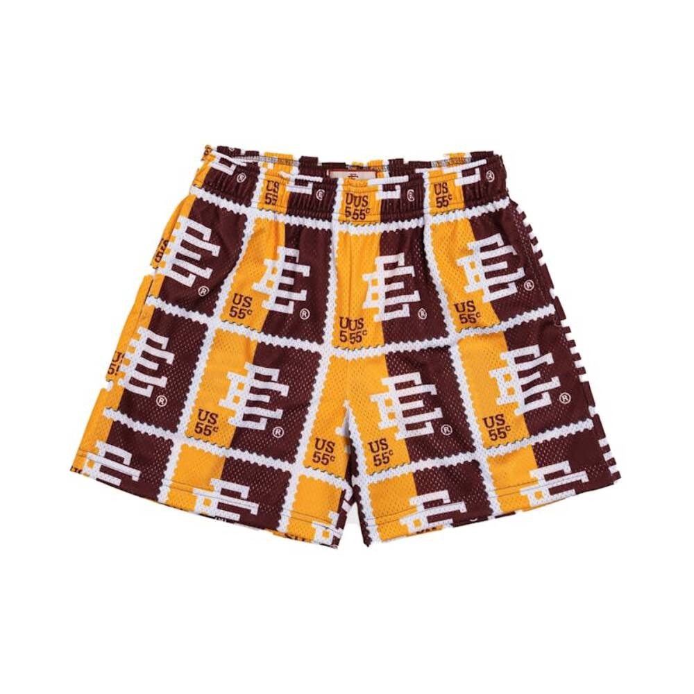 Eric Emanuel EE Basic Stamp Short Maroon/Yellow - image 1