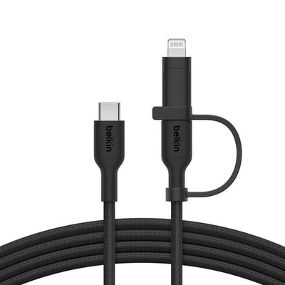 BELKIN Multifunktions-USB Kabel BoostCharge Pro, 2-in-1-Kabel mit #1907286