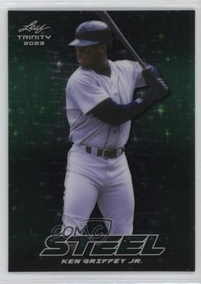 2023 Leaf Trinity Mega Box Steel Green Stars & Dots 4/5 Ken Griffey Jr HOF 1pz4